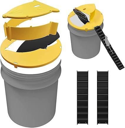 Slide Bucket Lid Mouse Rat Trap with Ramp