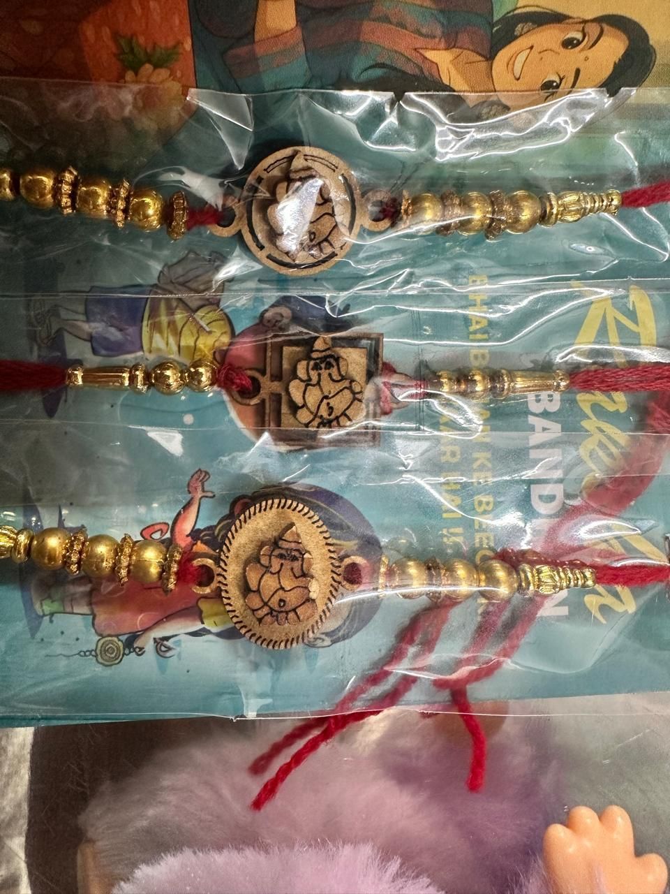 Labubu with 3 Rakhis