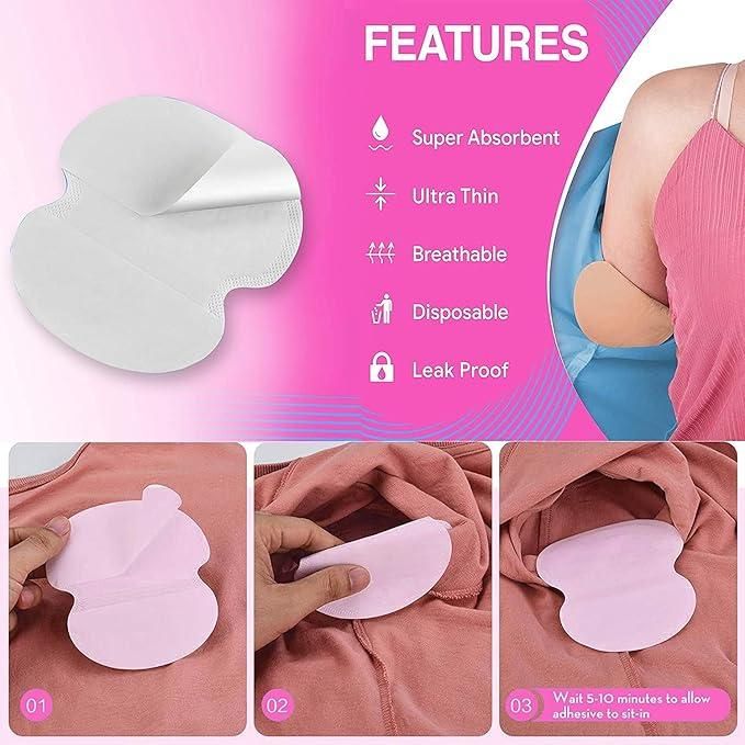 Disposable Armpit Sweat Pads Pack of 10pc